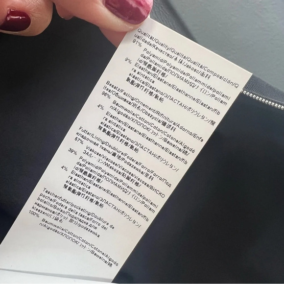 Hugo Boss Jazulara Jersey Twill Jacket in Black Size 10 - Picture 10 of 12